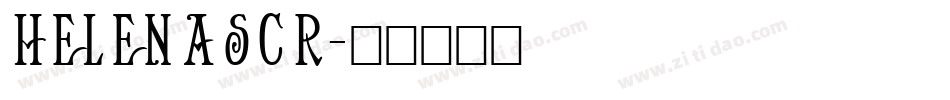 helenascr字体转换