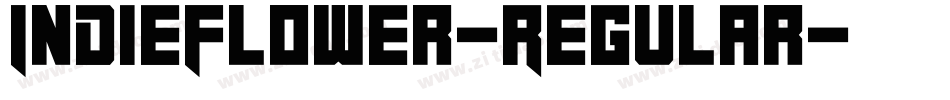 IndieFlower-Regular字体转换