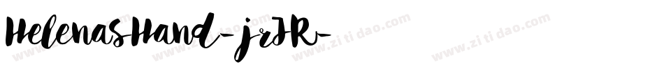 HelenasHand-jrJR字体转换