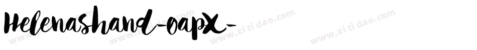 Helenashand-0apX字体转换