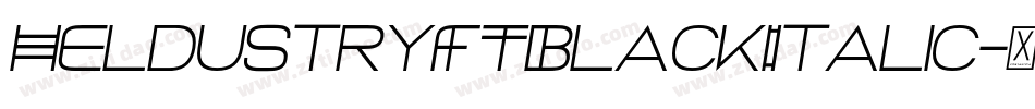 HeldustryFTBlackItalic字体转换