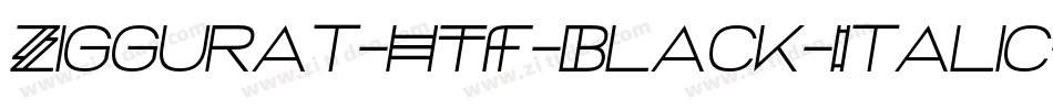 Ziggurat-HTF-Black-Italic字体转换
