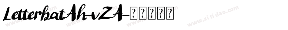 LetterbatAh-vZA字体转换