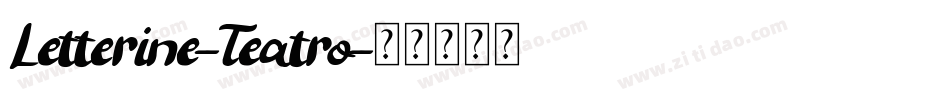 Letterine-Teatro字体转换