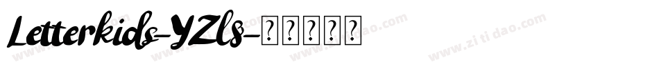 Letterkids-YZl8字体转换