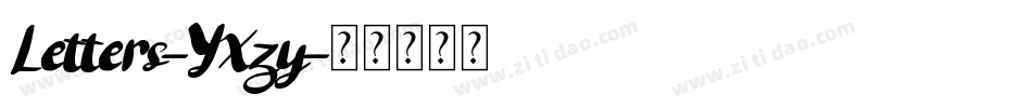 Letters-YXzy字体转换
