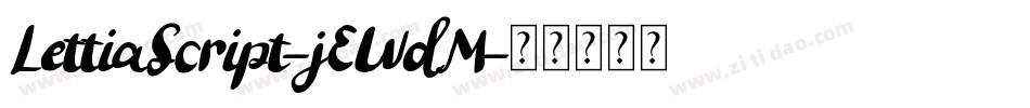 LettiaScript-jEWdM字体转换