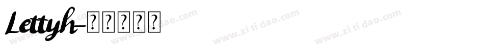Lettyh字体转换