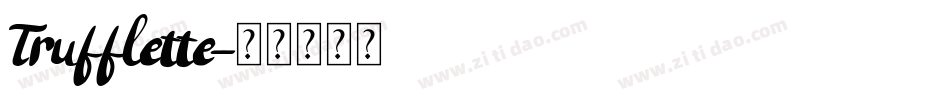 Trufflette字体转换