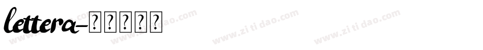 lettera字体转换