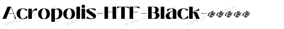 Acropolis-HTF-Black字体转换