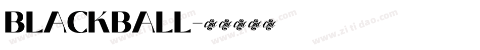 BLACKBALL字体转换