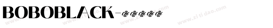 BOBOBLACK字体转换