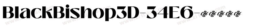 BlackBishop3D-34E6字体转换