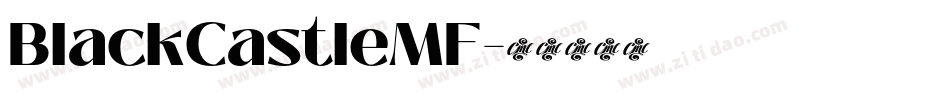 BlackCastleMF字体转换