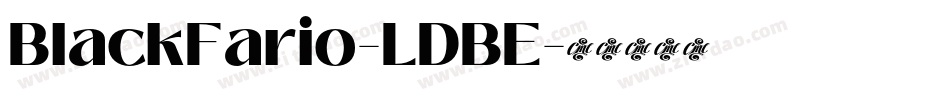 BlackFario-LDBE字体转换