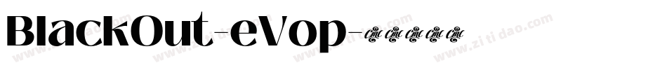 BlackOut-eVop字体转换