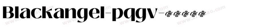 Blackangel-pqgv字体转换