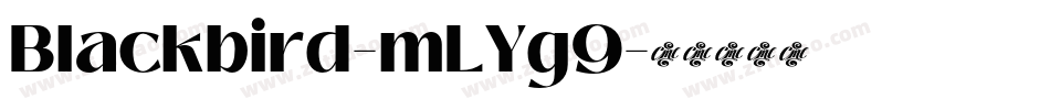 Blackbird-mLYg9字体转换