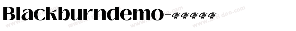 Blackburndemo字体转换
