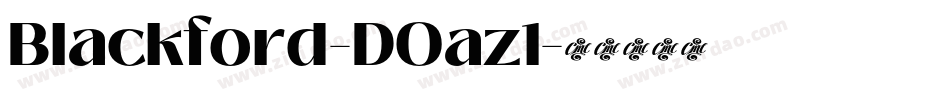 Blackford-DOaz1字体转换