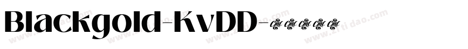 Blackgold-KvDD字体转换