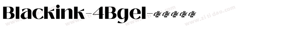 Blackink-4Bgel字体转换
