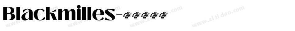 Blackmilles字体转换
