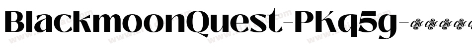 BlackmoonQuest-PKq5g字体转换