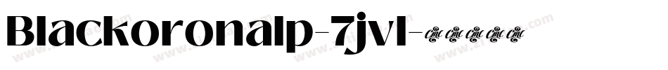 Blackoronalp-7jvl字体转换