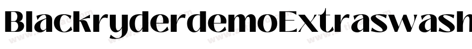 BlackryderdemoExtraswash-VG4lx字体转换