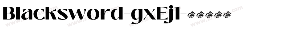 Blacksword-gxEj1字体转换