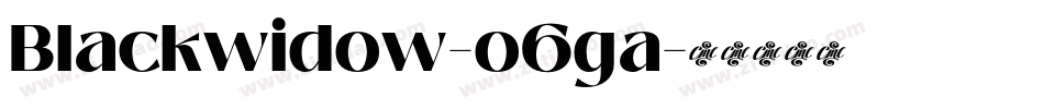 Blackwidow-o6ga字体转换
