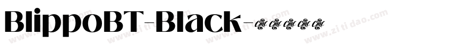 BlippoBT-Black字体转换