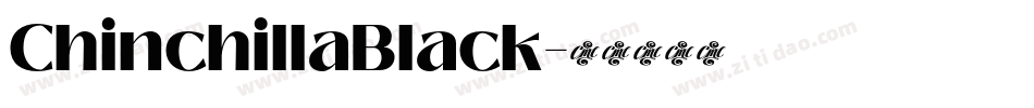 ChinchillaBlack字体转换
