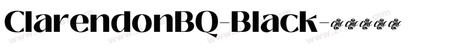 ClarendonBQ-Black字体转换