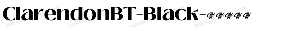 ClarendonBT-Black字体转换