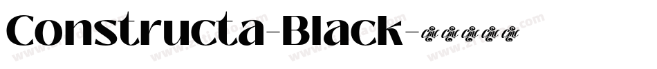 Constructa-Black字体转换