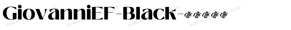 GiovanniEF-Black字体转换