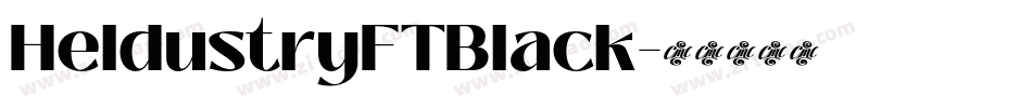 HeldustryFTBlack字体转换