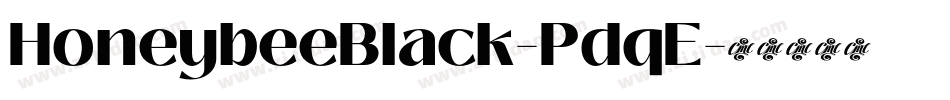 HoneybeeBlack-PdqE字体转换