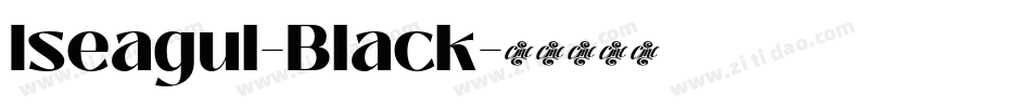 Iseagul-Black字体转换