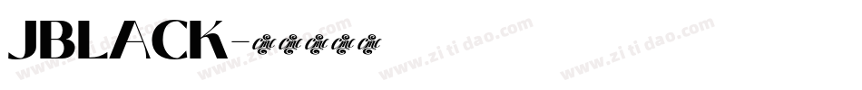 JBLACK字体转换