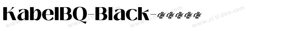 KabelBQ-Black字体转换