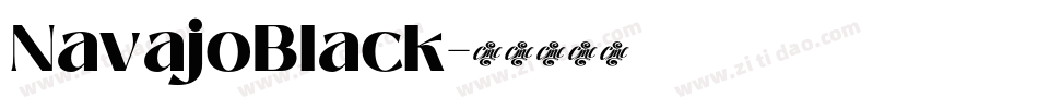 NavajoBlack字体转换