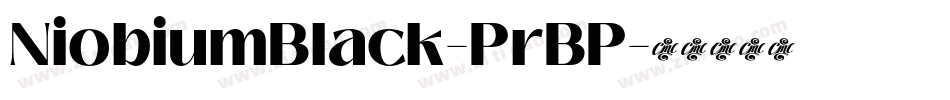 NiobiumBlack-PrBP字体转换