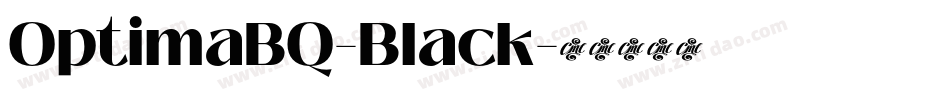OptimaBQ-Black字体转换