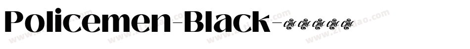 Policemen-Black字体转换