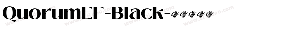 QuorumEF-Black字体转换