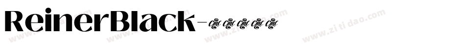 ReinerBlack字体转换